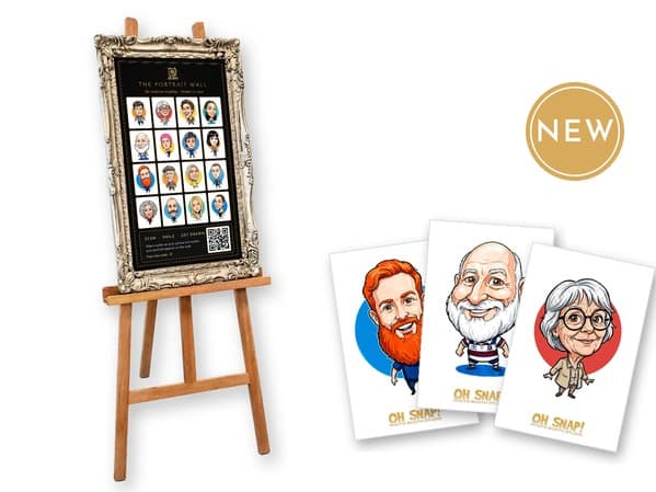 The Portrait Wall live caricature guestbook
