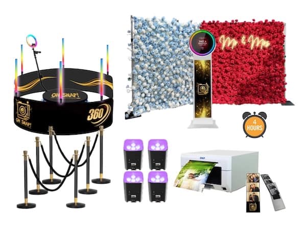 Ultimate All Inclusive photo booth and 360 booth package