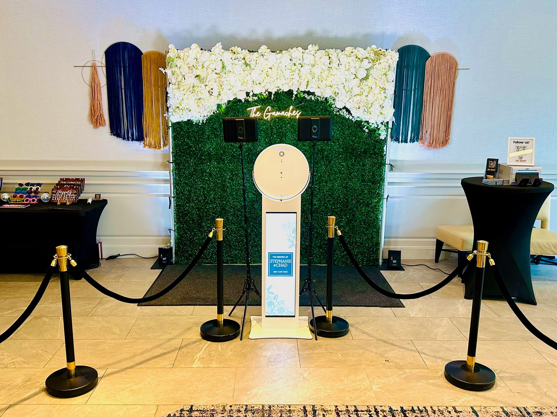 Oh Snap Photo Booth at Sheraton Nashua NH Oh Snap! Photo Booth setup at the Sheraton Nashua NH — luxury photo booth rental for Nashua weddings and events